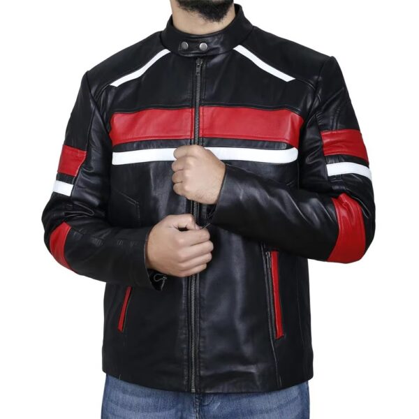 EdgeLine Racer Leather Jacket - Image 3
